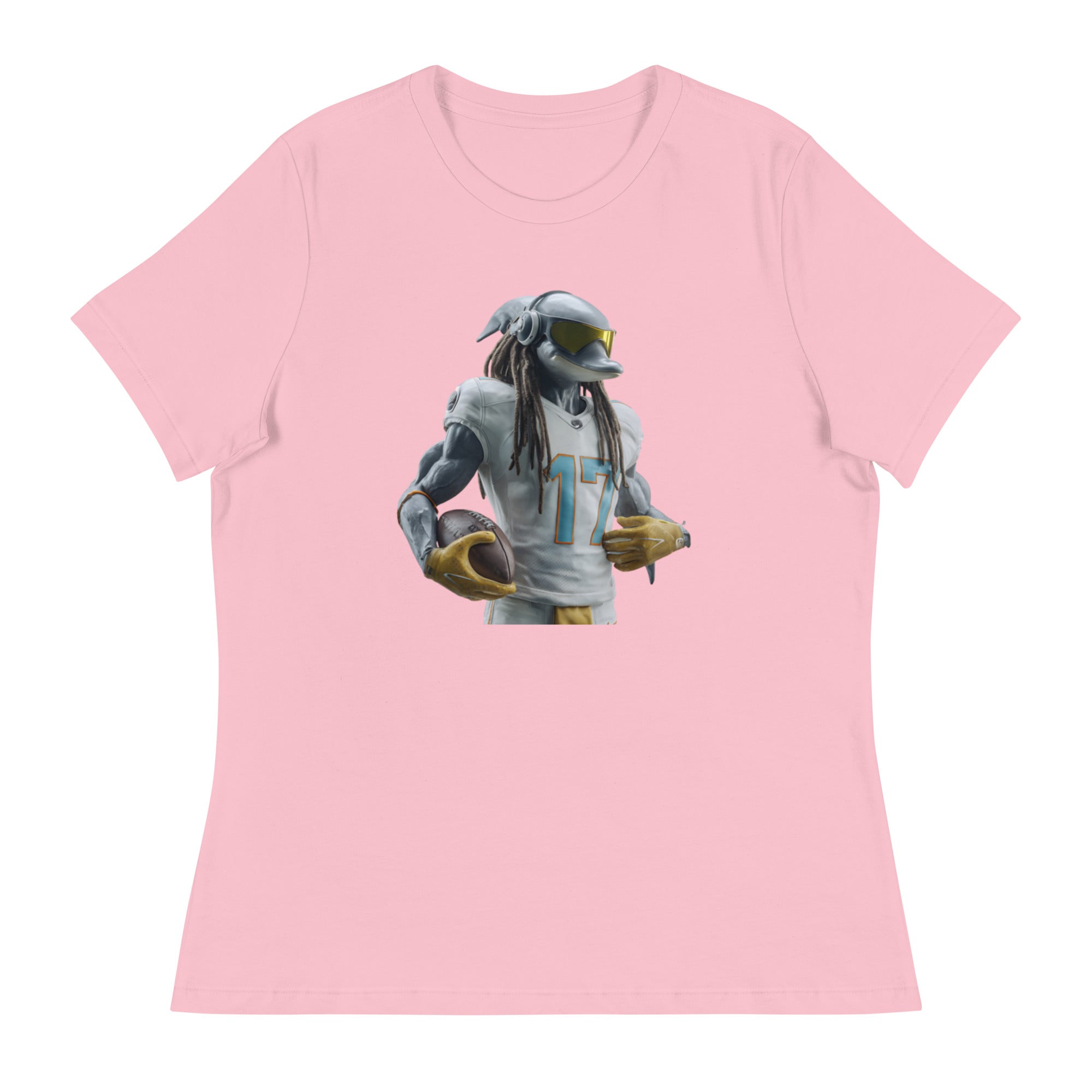 Dolphin 4 W Women's Relaxed T-Shirt Pink