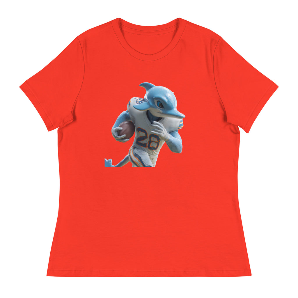 Dolphin 1 W Women's Relaxed T-Shirt Poppy