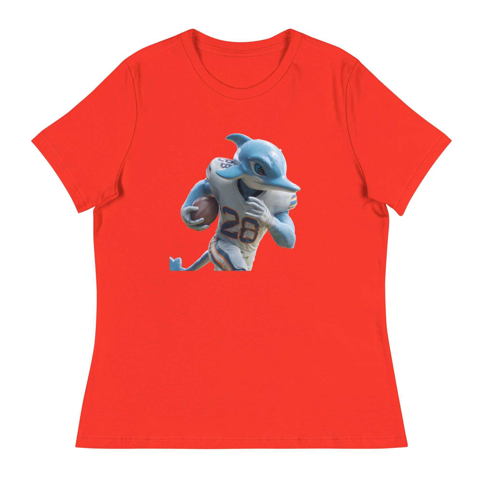 Dolphin 1 W Women's Relaxed T-Shirt Poppy