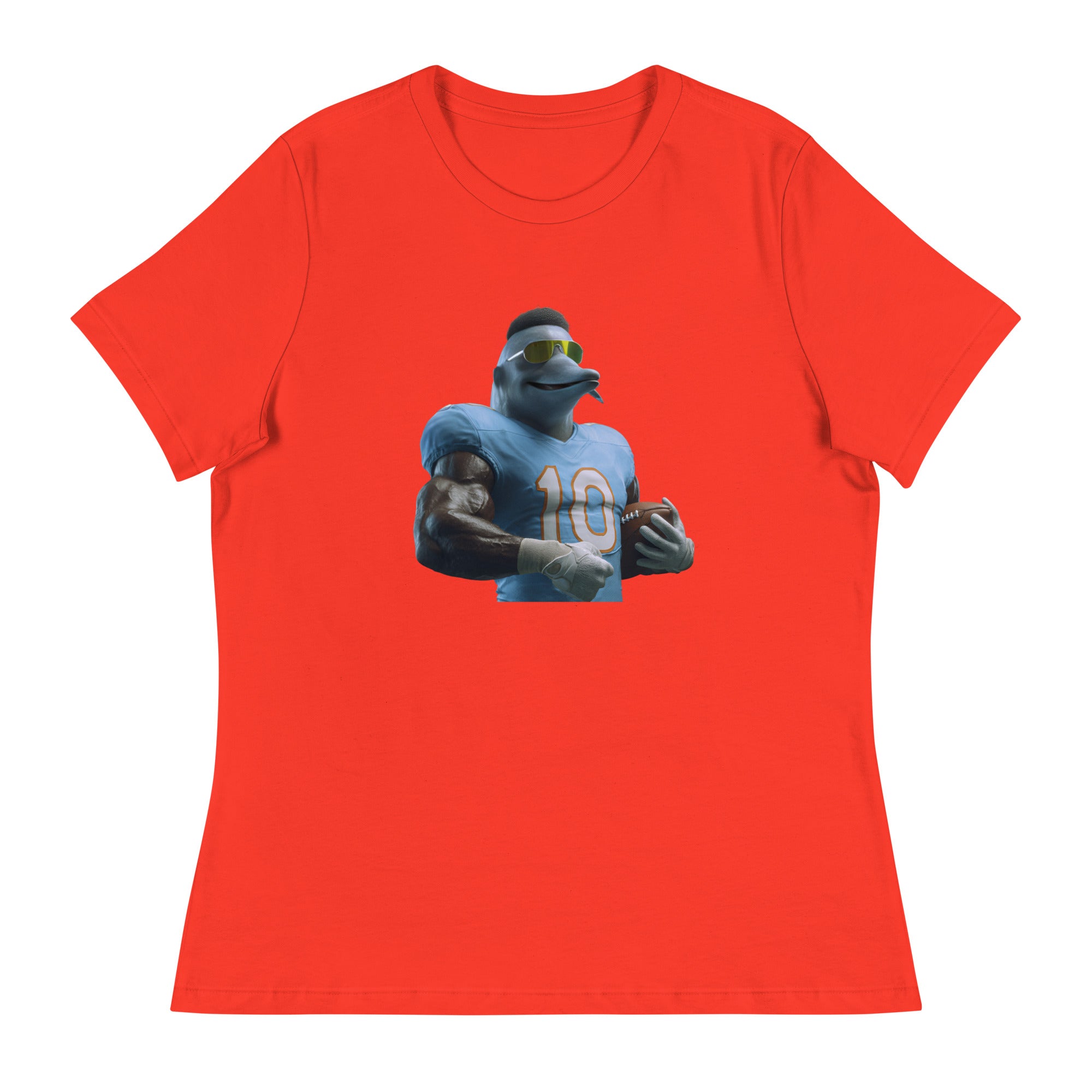Dolphin 9 W Women's Relaxed T-Shirt Poppy