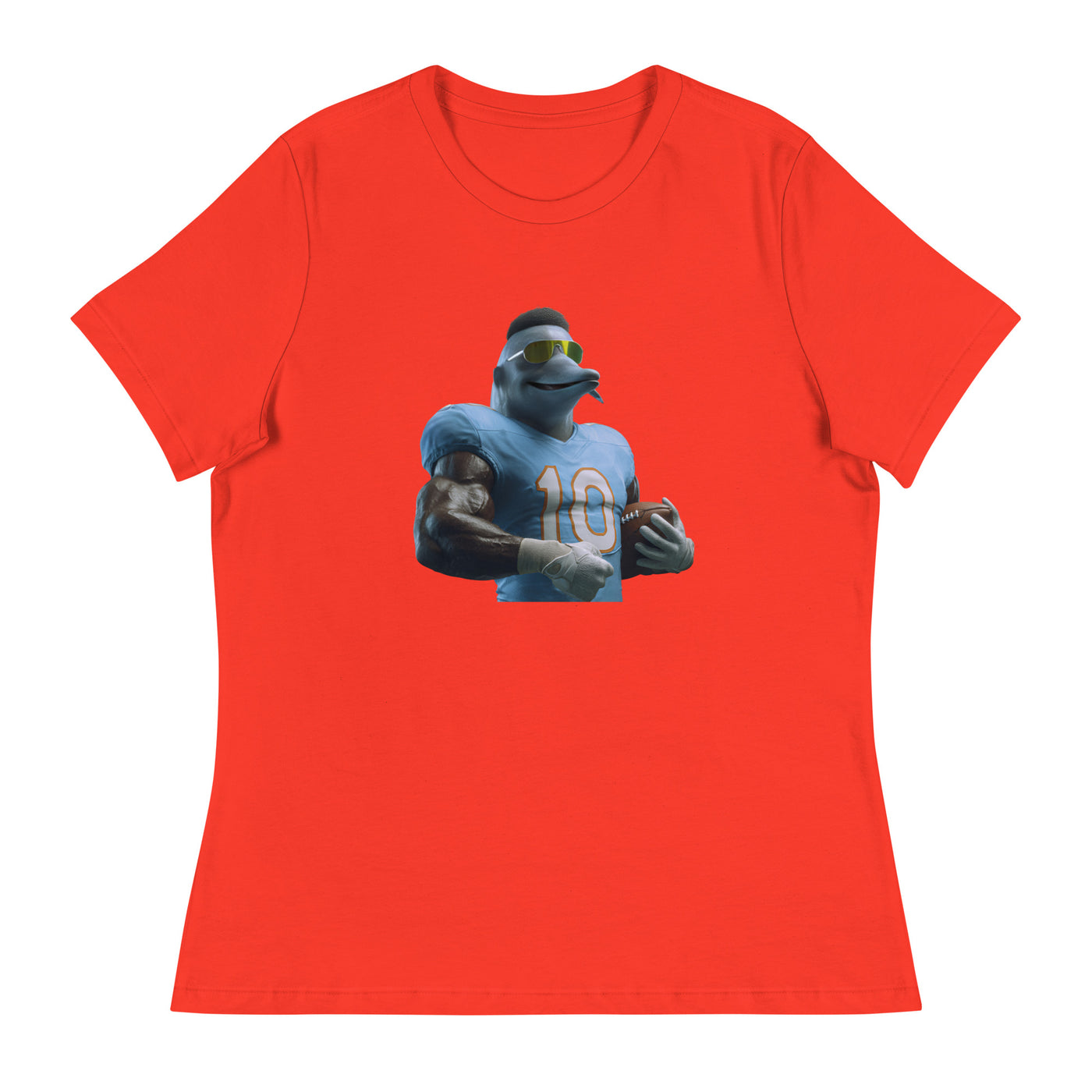 Dolphin 9 W Women's Relaxed T-Shirt Poppy