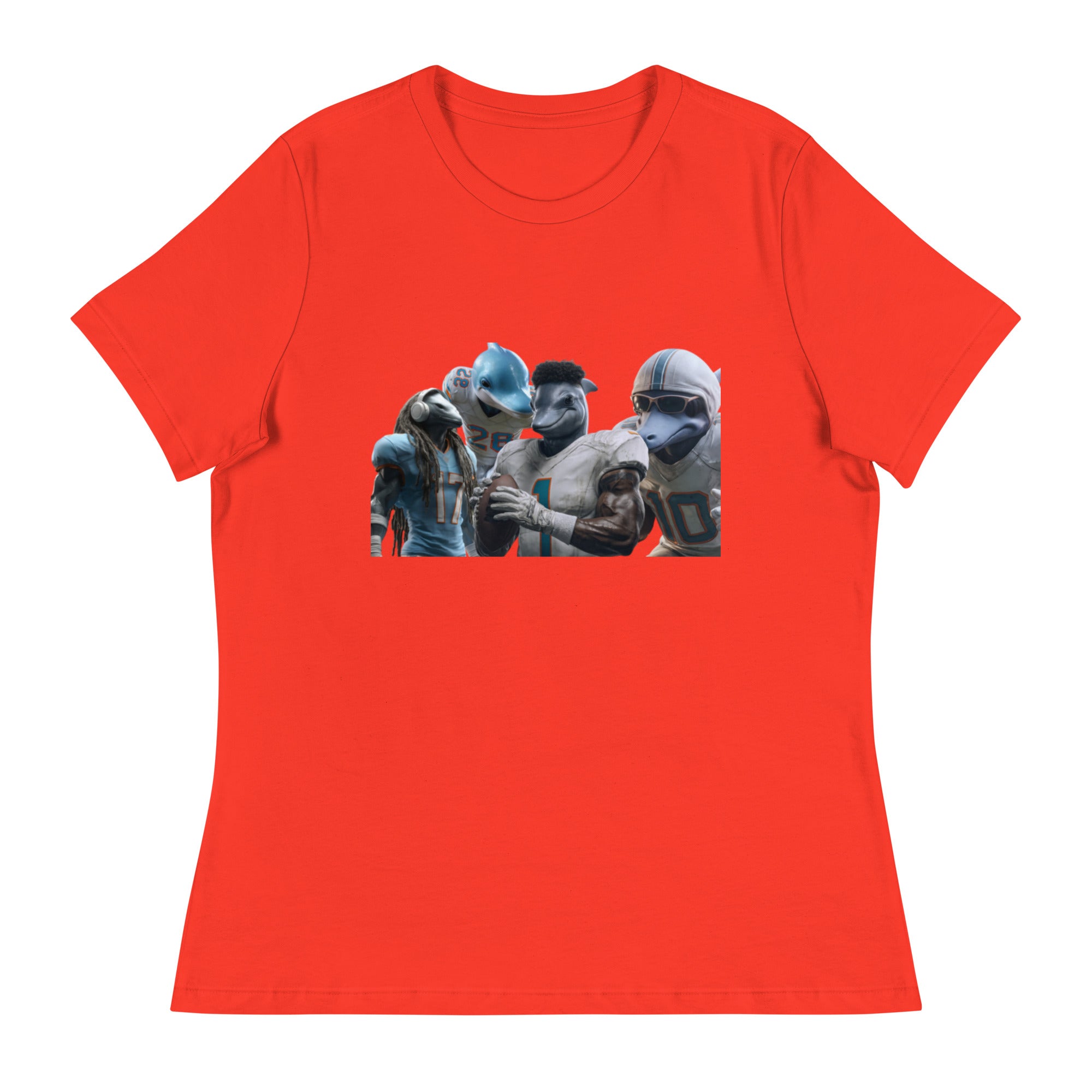 Dolphin 12 W Women's Relaxed T-Shirt Poppy