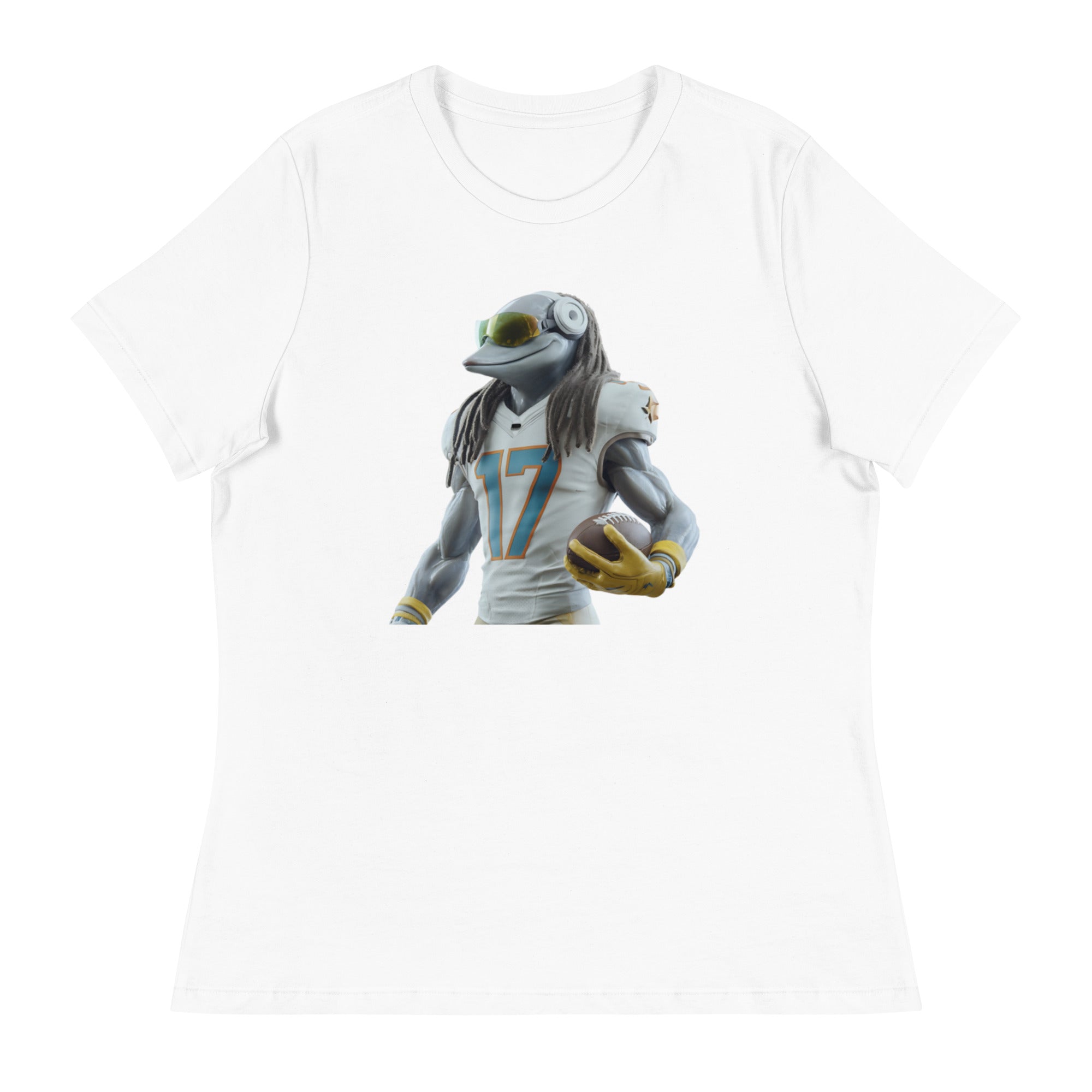 Dolphin 5 W Women's Relaxed T-Shirt White