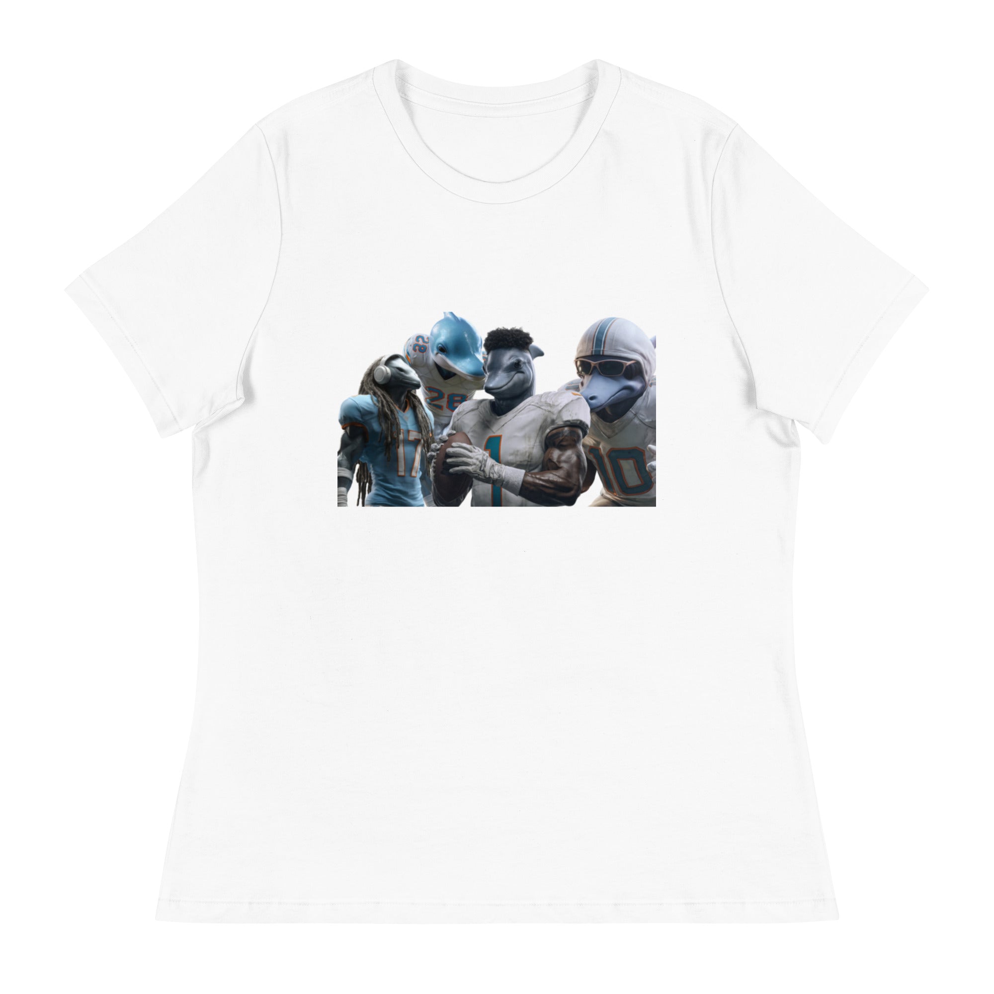 Dolphin 12 W Women's Relaxed T-Shirt White