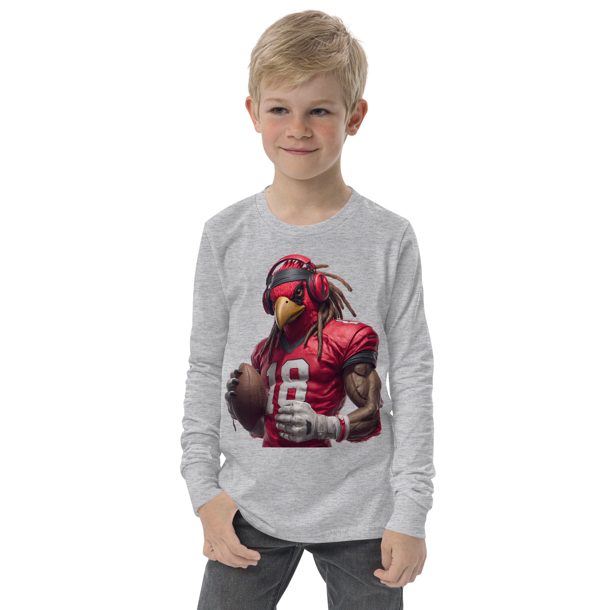 Cardinal 4 KidscYouth long sleeve tee