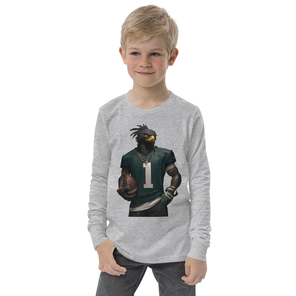 Eagle 6 K Youth long sleeve tee Athletic Heather