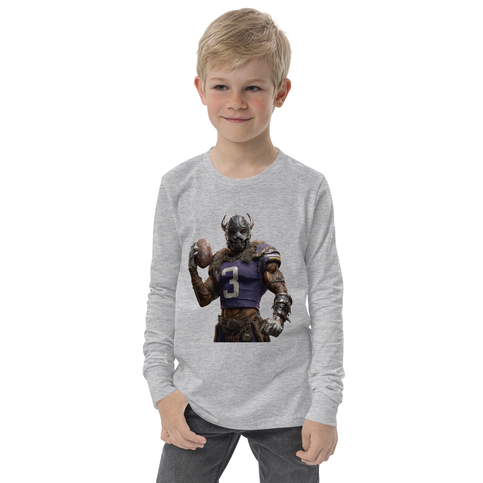Viking 7 K Youth long sleeve tee Athletic Heather