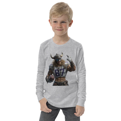 Viking 10 K Youth long sleeve tee Athletic Heather