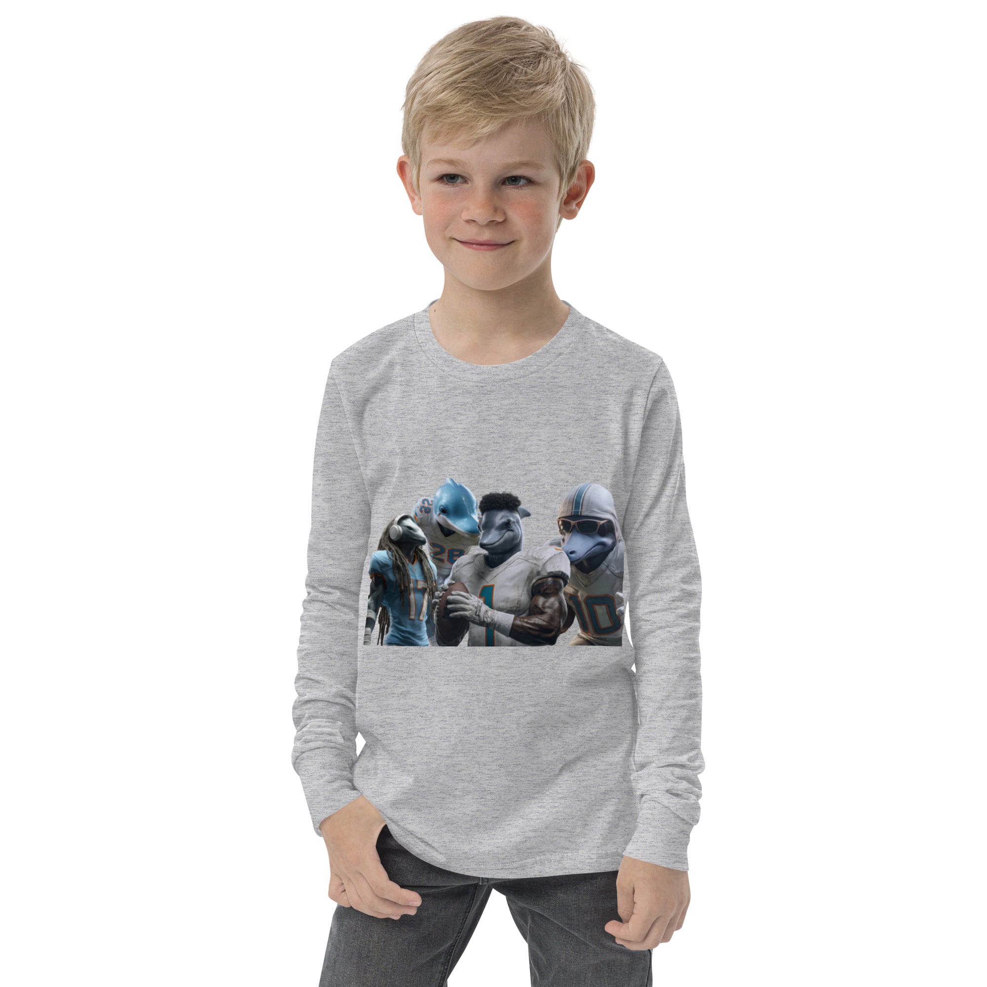 Dolphin 12 K Youth long sleeve tee