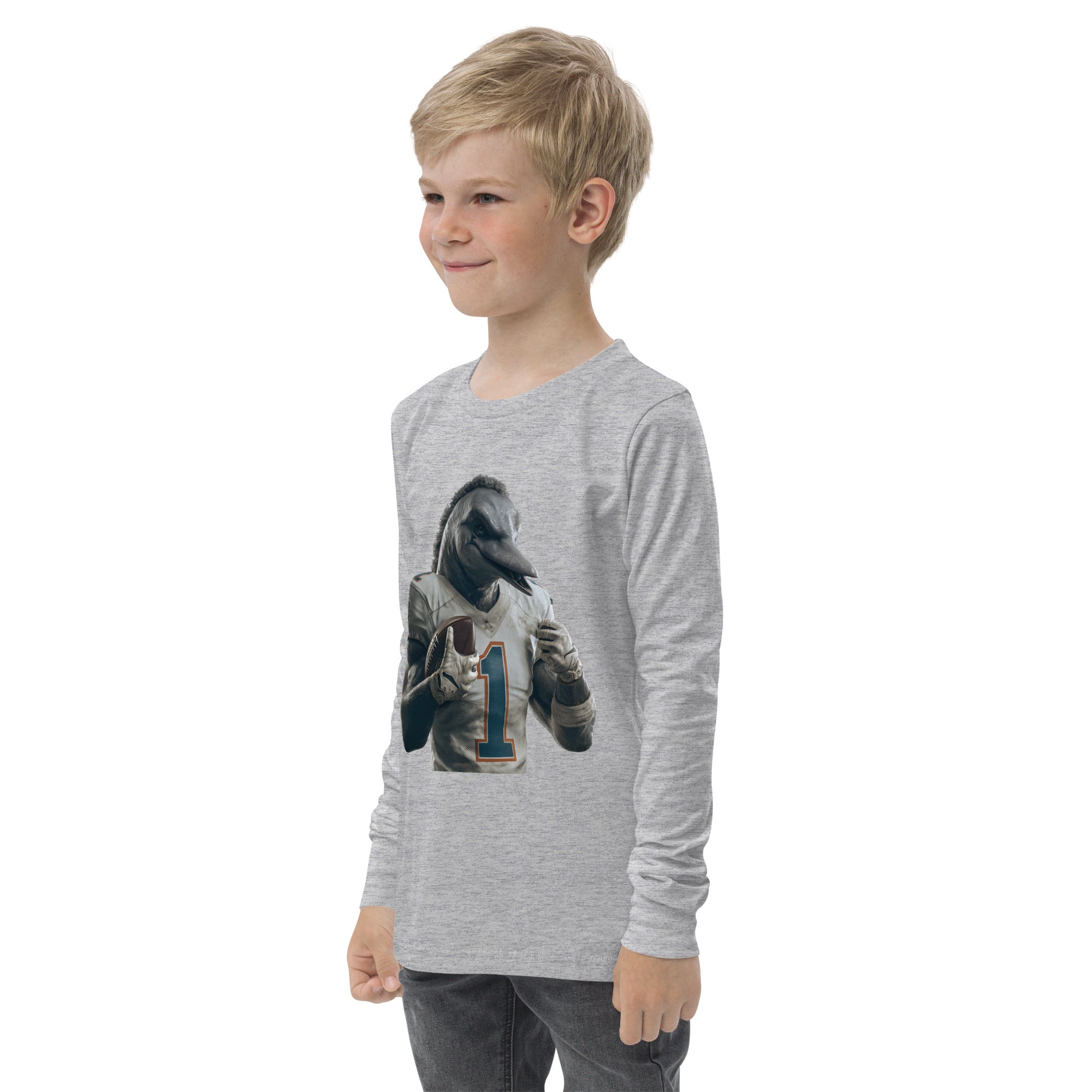 Dolphin 8 K Youth long sleeve tee