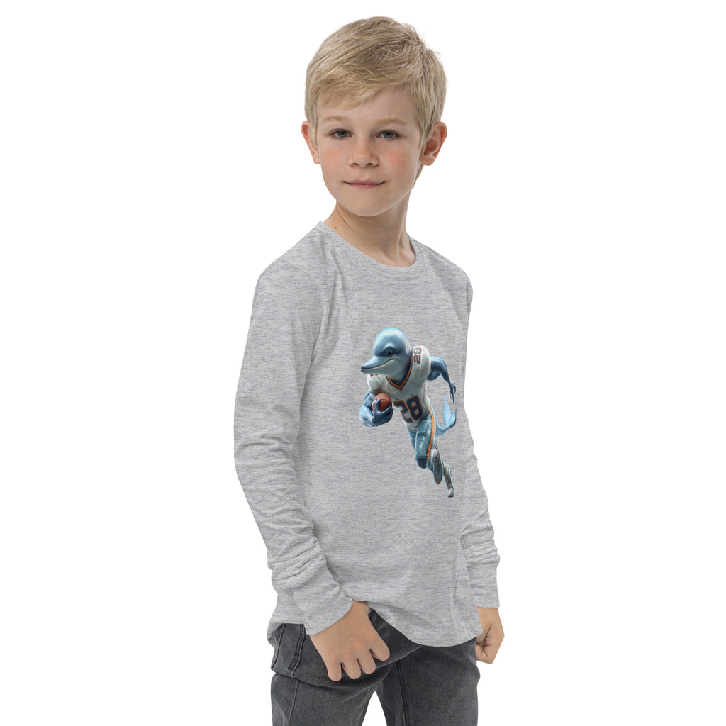Dolphin 2 K Youth long sleeve tee