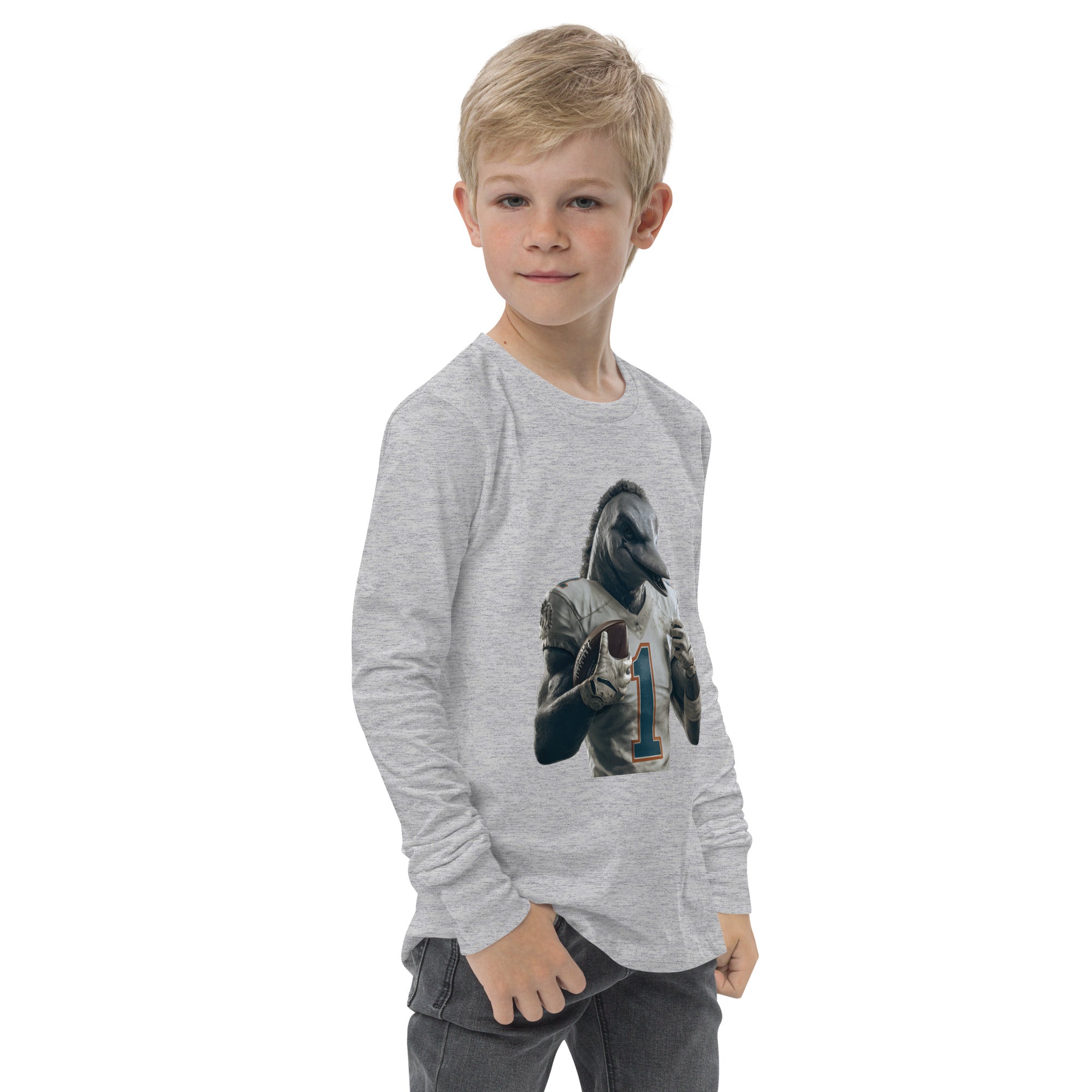Dolphin 8 K Youth long sleeve tee