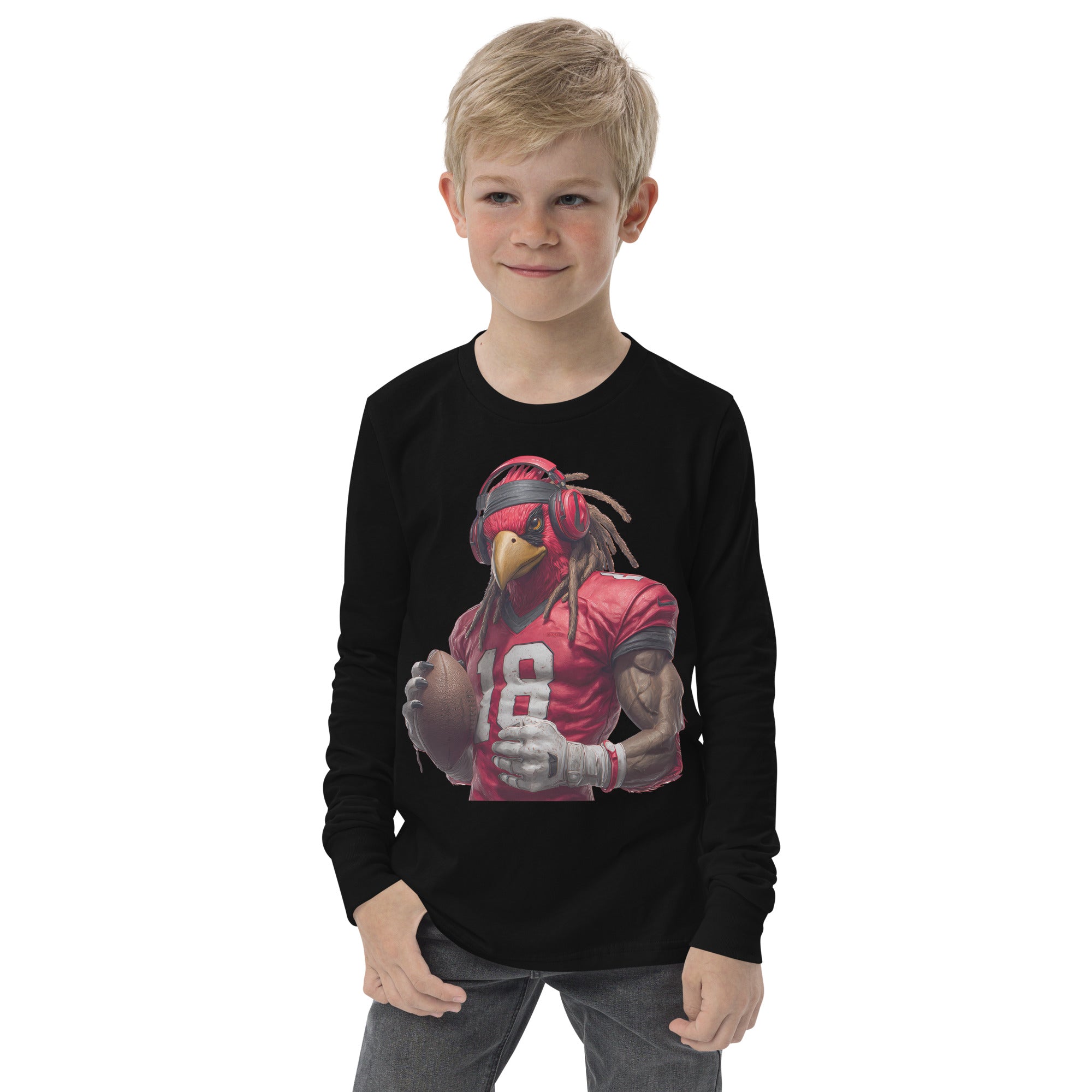 Cardinal 4 KidscYouth long sleeve tee