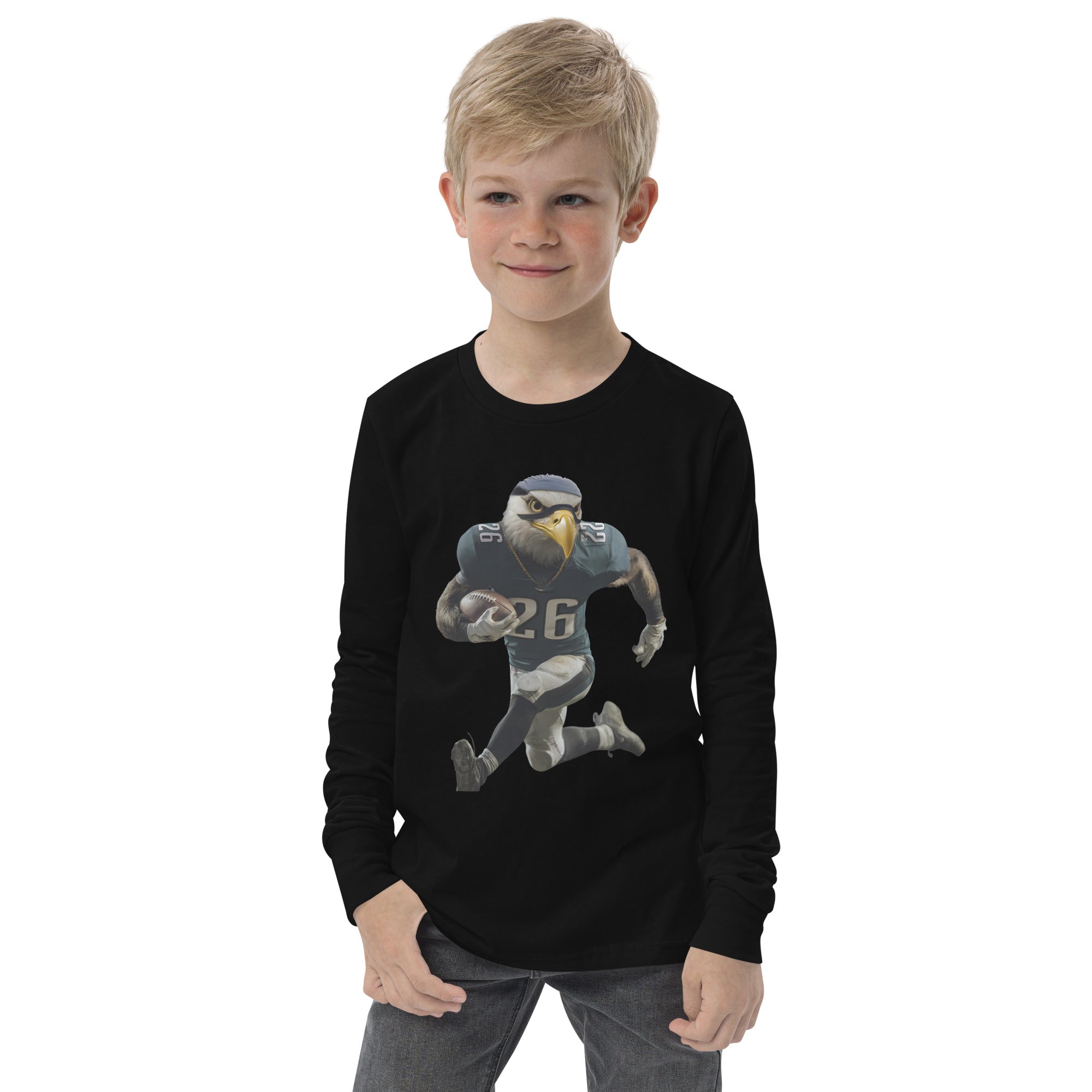 Eagle 11 K Youth long sleeve tee Black