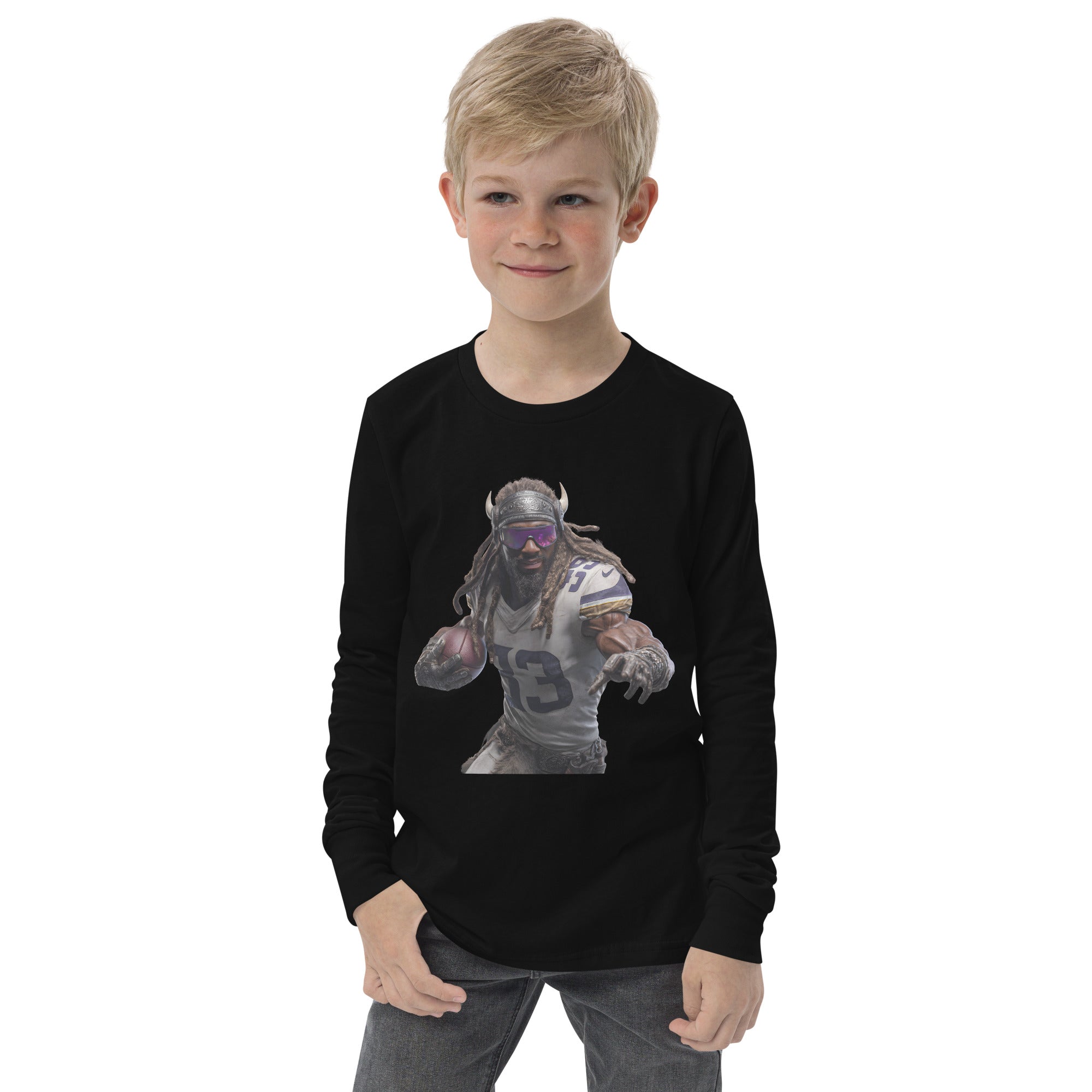 Viking 3 K Youth long sleeve tee Black