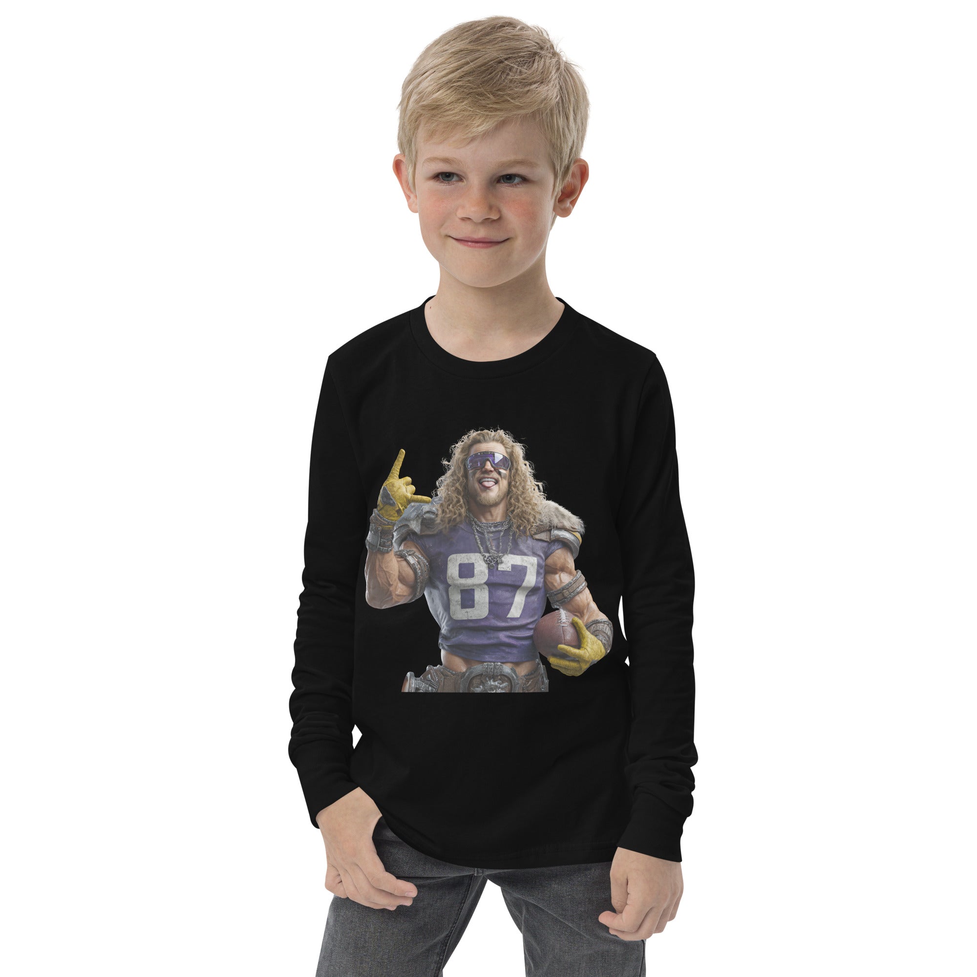 Viking 6 K Youth long sleeve tee Black