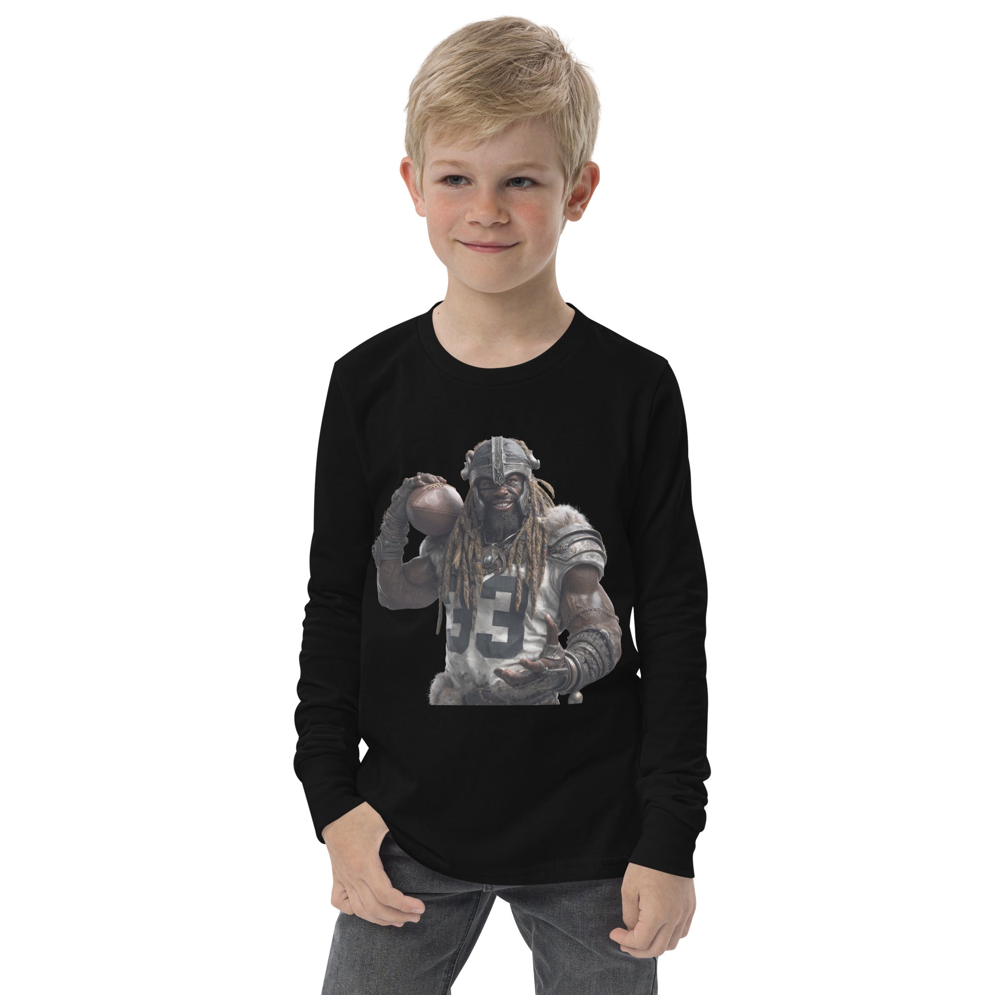 Viking 9 K Youth long sleeve tee Black