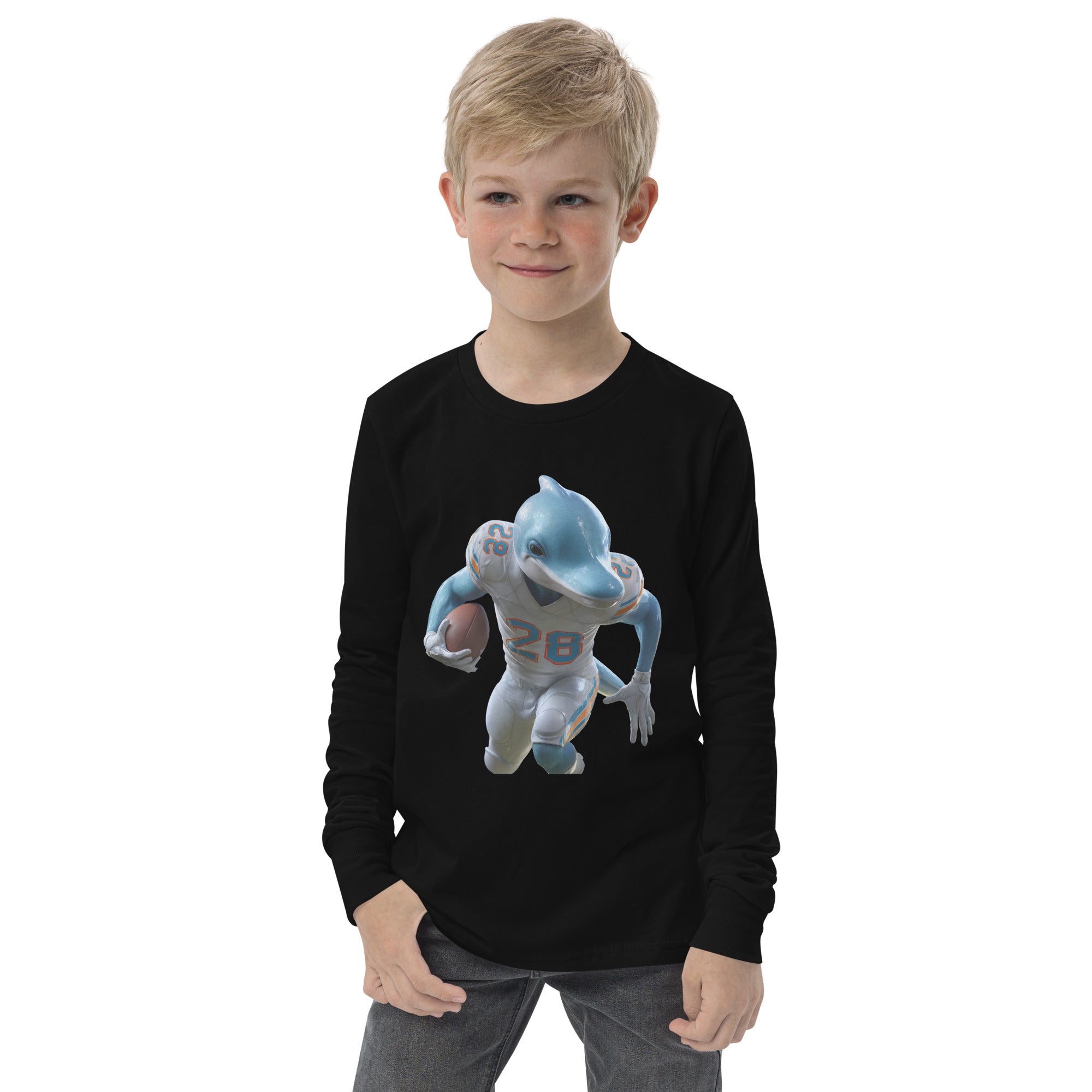 Dolpjin 3 K Youth long sleeve tee