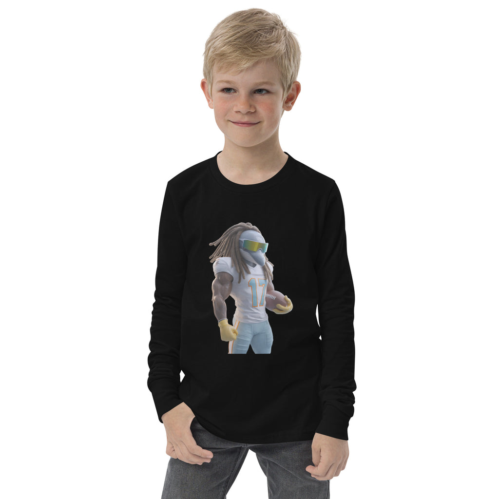 Dolphin 11 K Youth long sleeve tee Black