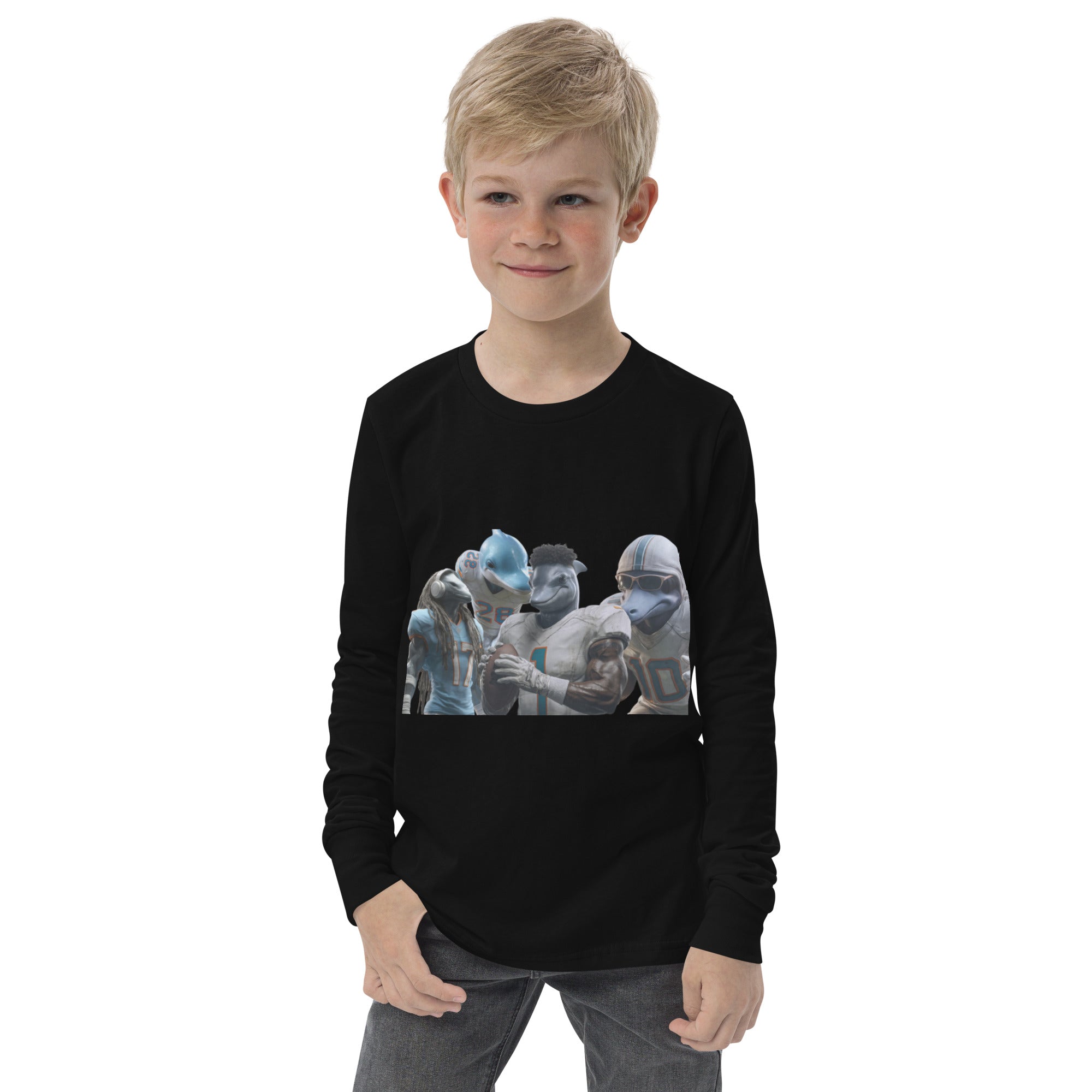 Dolphin 12 K Youth long sleeve tee