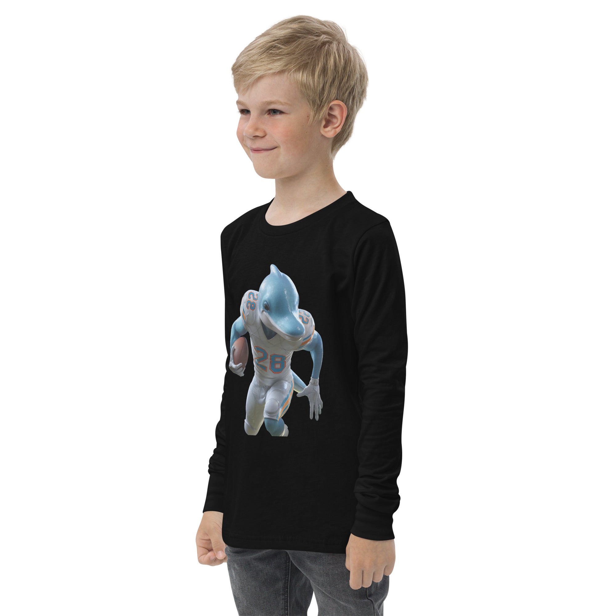 Dolpjin 3 K Youth long sleeve tee