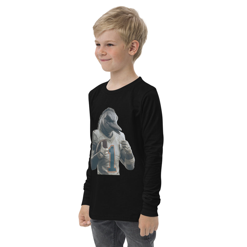Dolphin 8 K Youth long sleeve tee