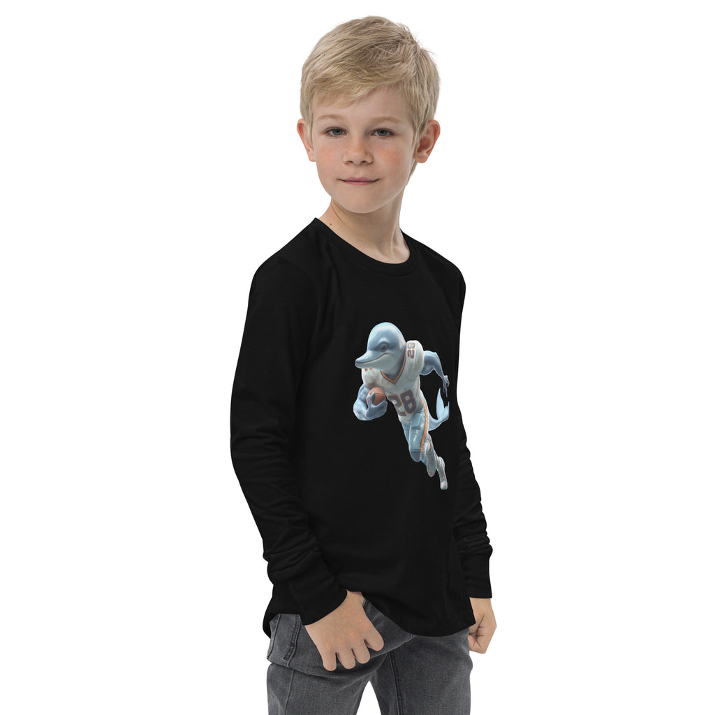 Dolphin 2 K Youth long sleeve tee