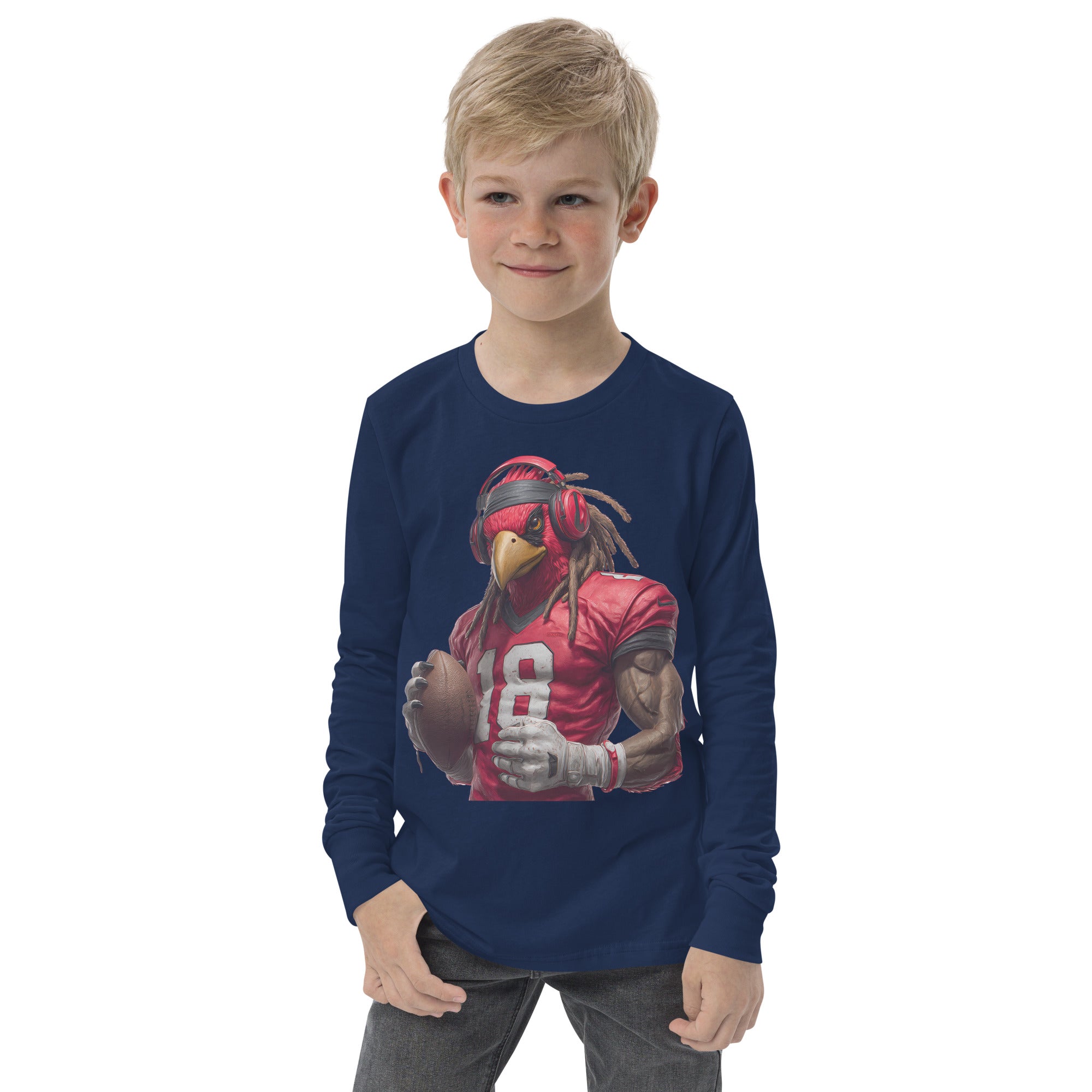 Cardinal 4 KidscYouth long sleeve tee
