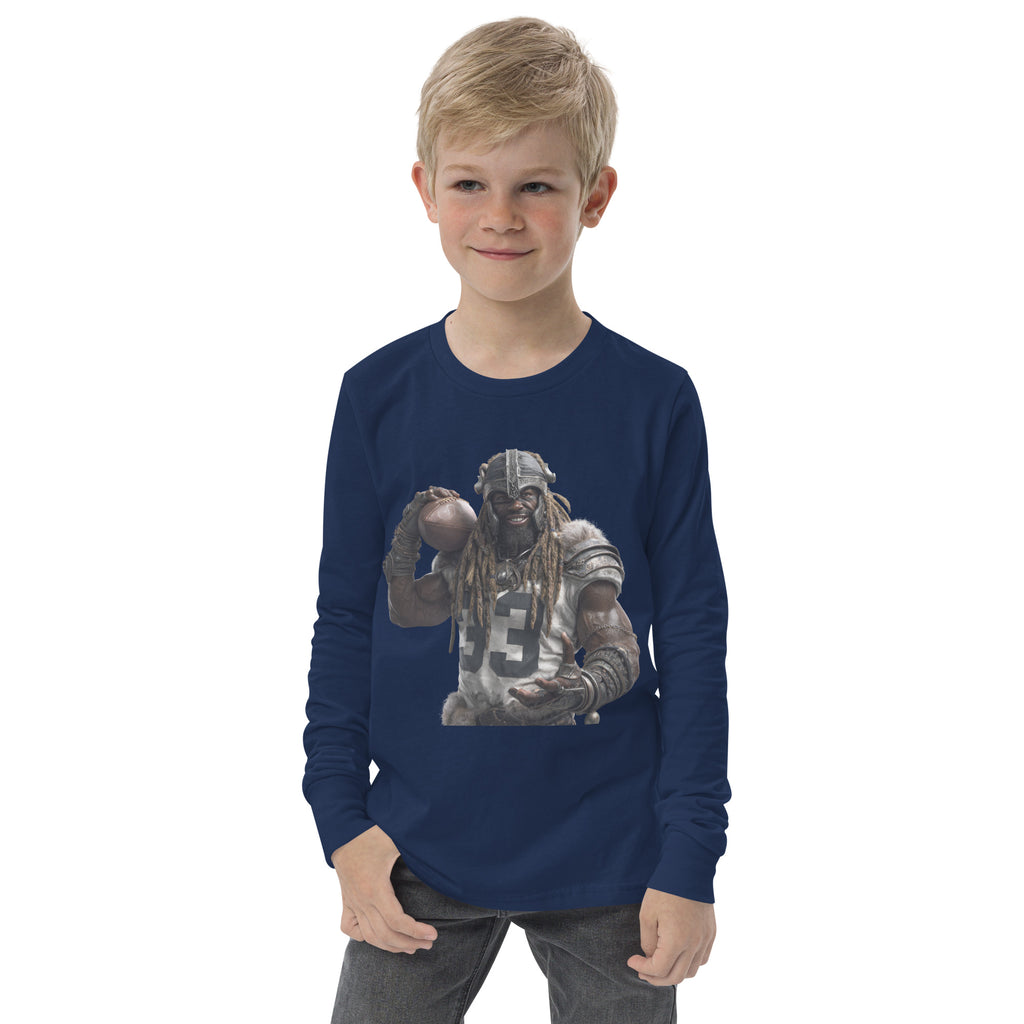 Viking 9 K Youth long sleeve tee Navy