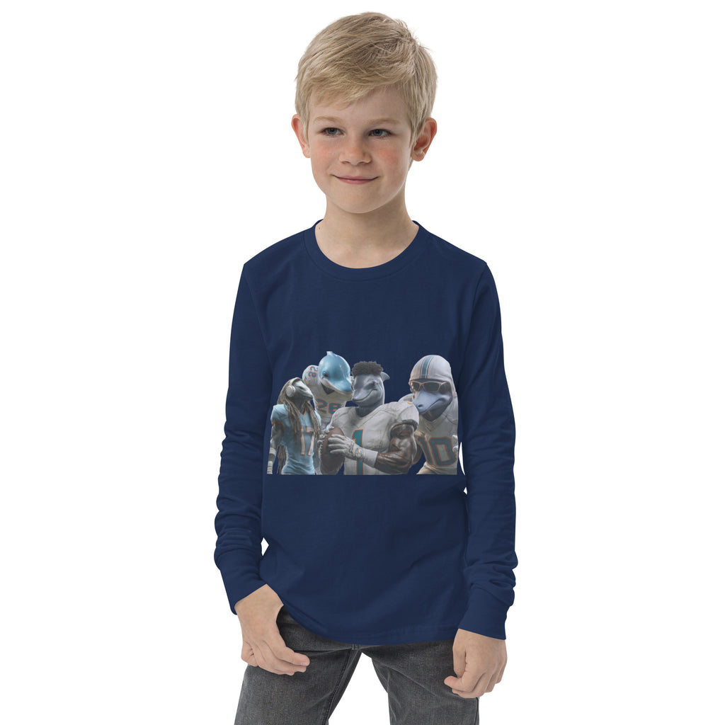 Dolphin 12 K Youth long sleeve tee