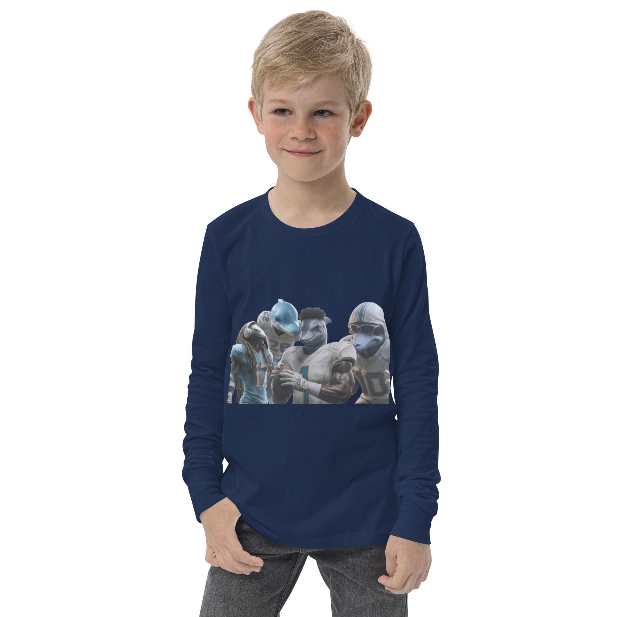 Dolphin 12 K Youth long sleeve tee