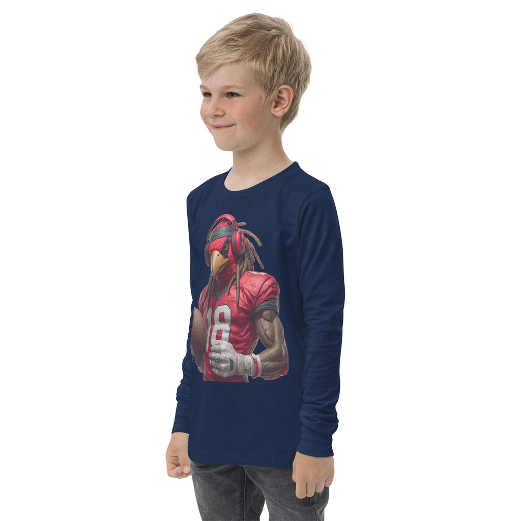Cardinal 4 KidscYouth long sleeve tee