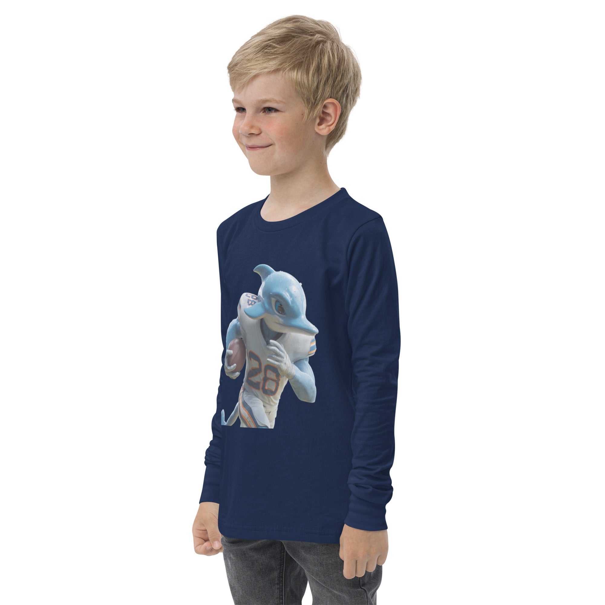 Dolphin 1 K Youth long sleeve tee
