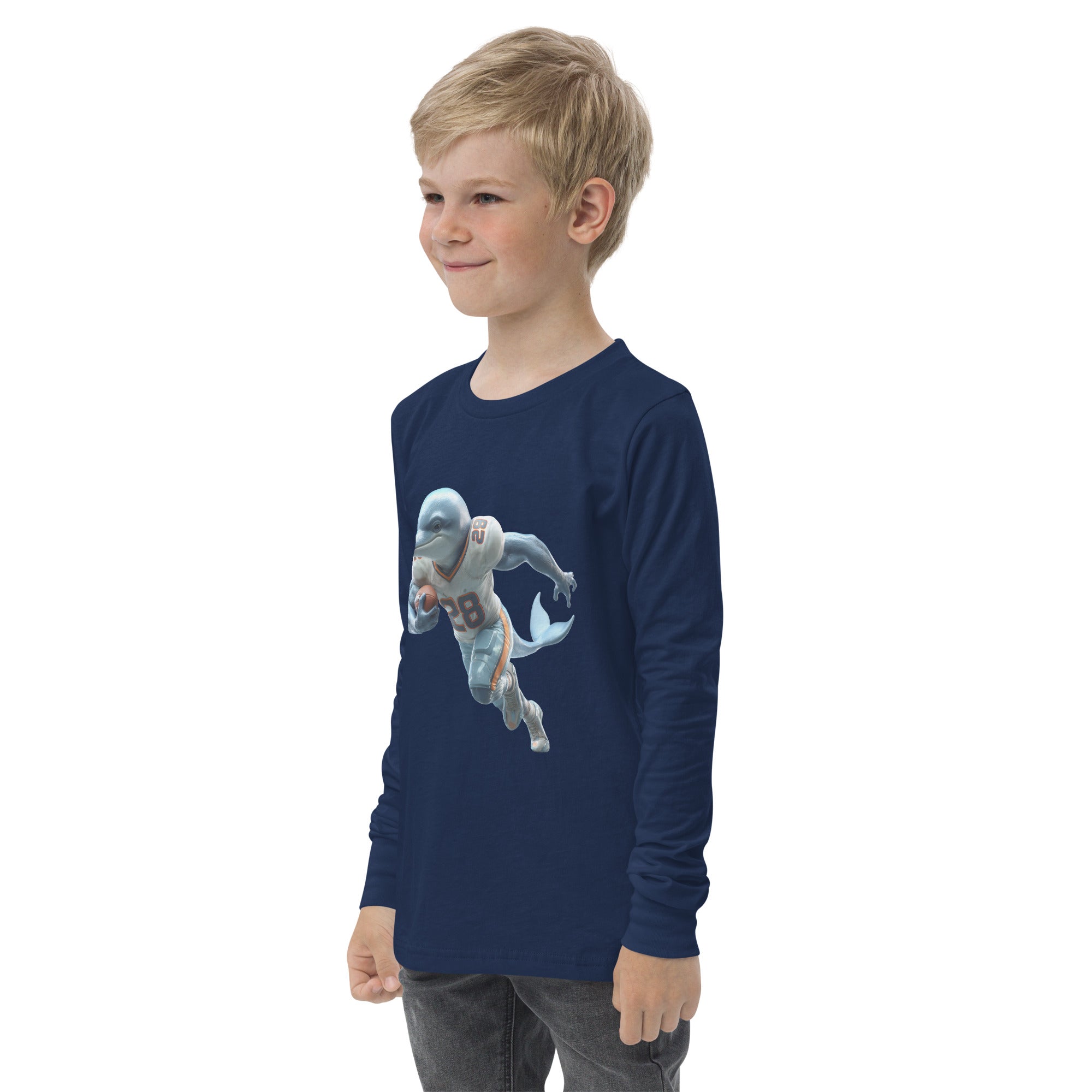 Dolphin 2 K Youth long sleeve tee
