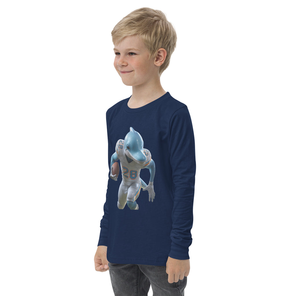 Dolpjin 3 K Youth long sleeve tee