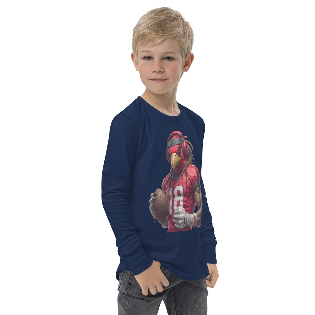 Cardinal 4 KidscYouth long sleeve tee Navy