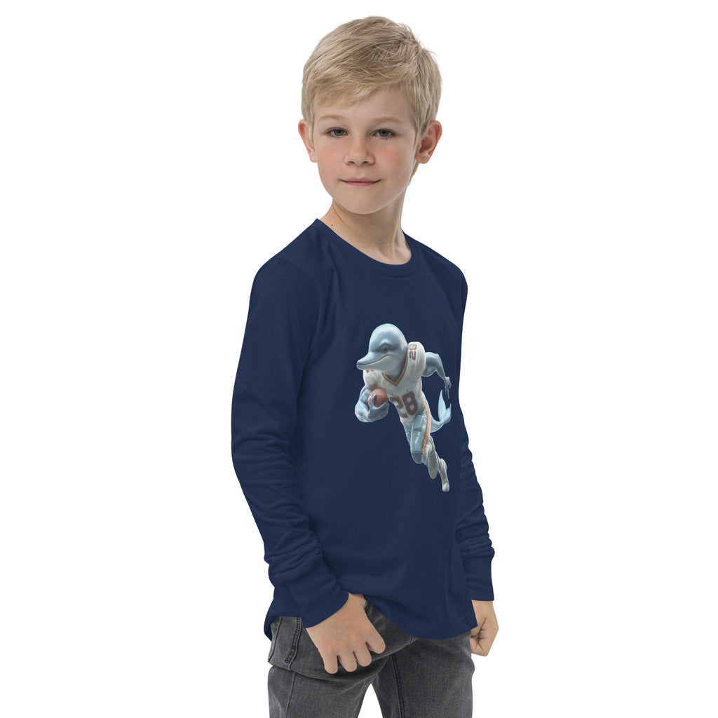 Dolphin 2 K Youth long sleeve tee