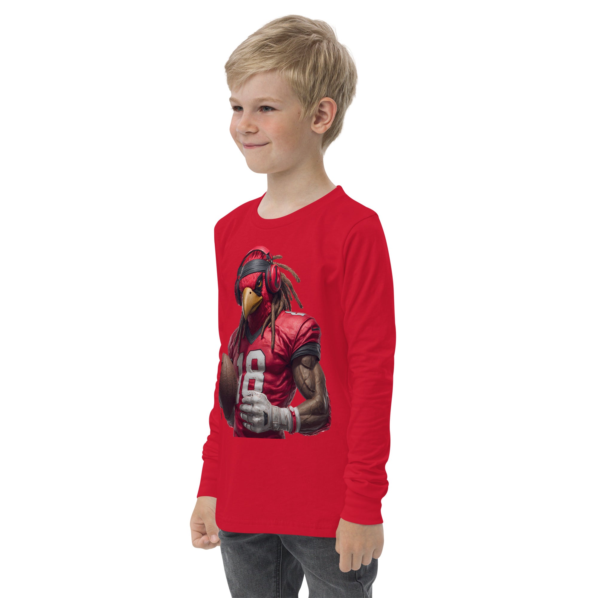 Cardinal 4 KidscYouth long sleeve tee