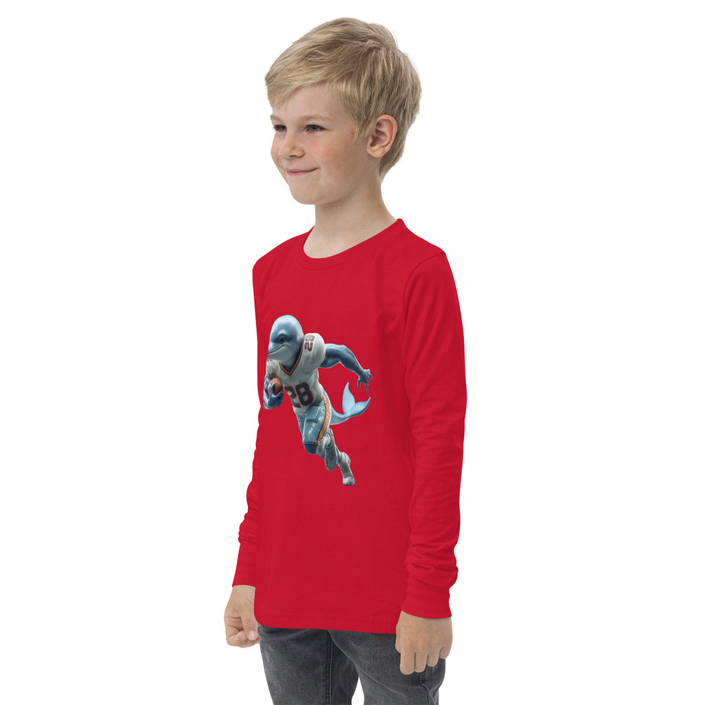 Dolphin 2 K Youth long sleeve tee