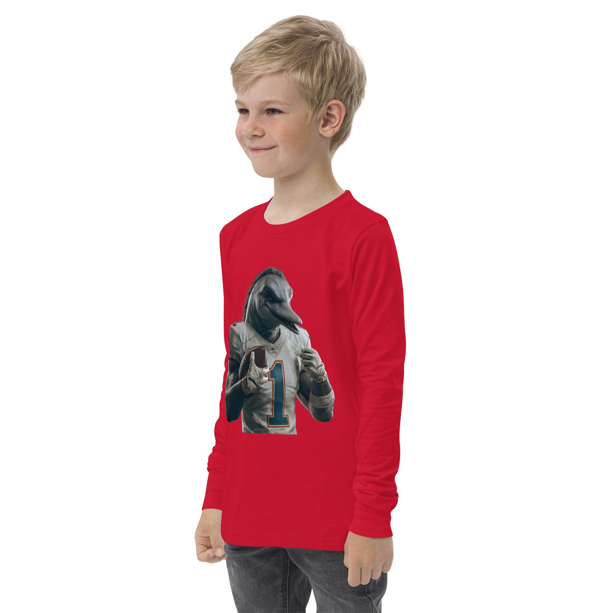 Dolphin 8 K Youth long sleeve tee