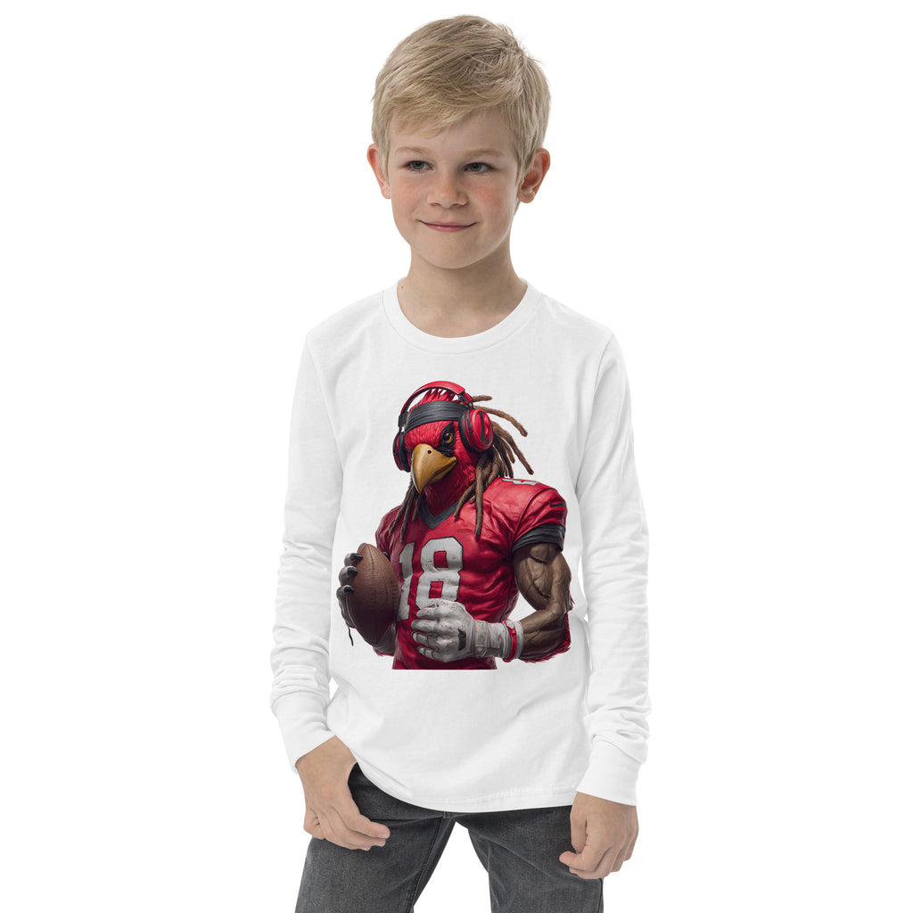 Cardinal 4 KidscYouth long sleeve tee