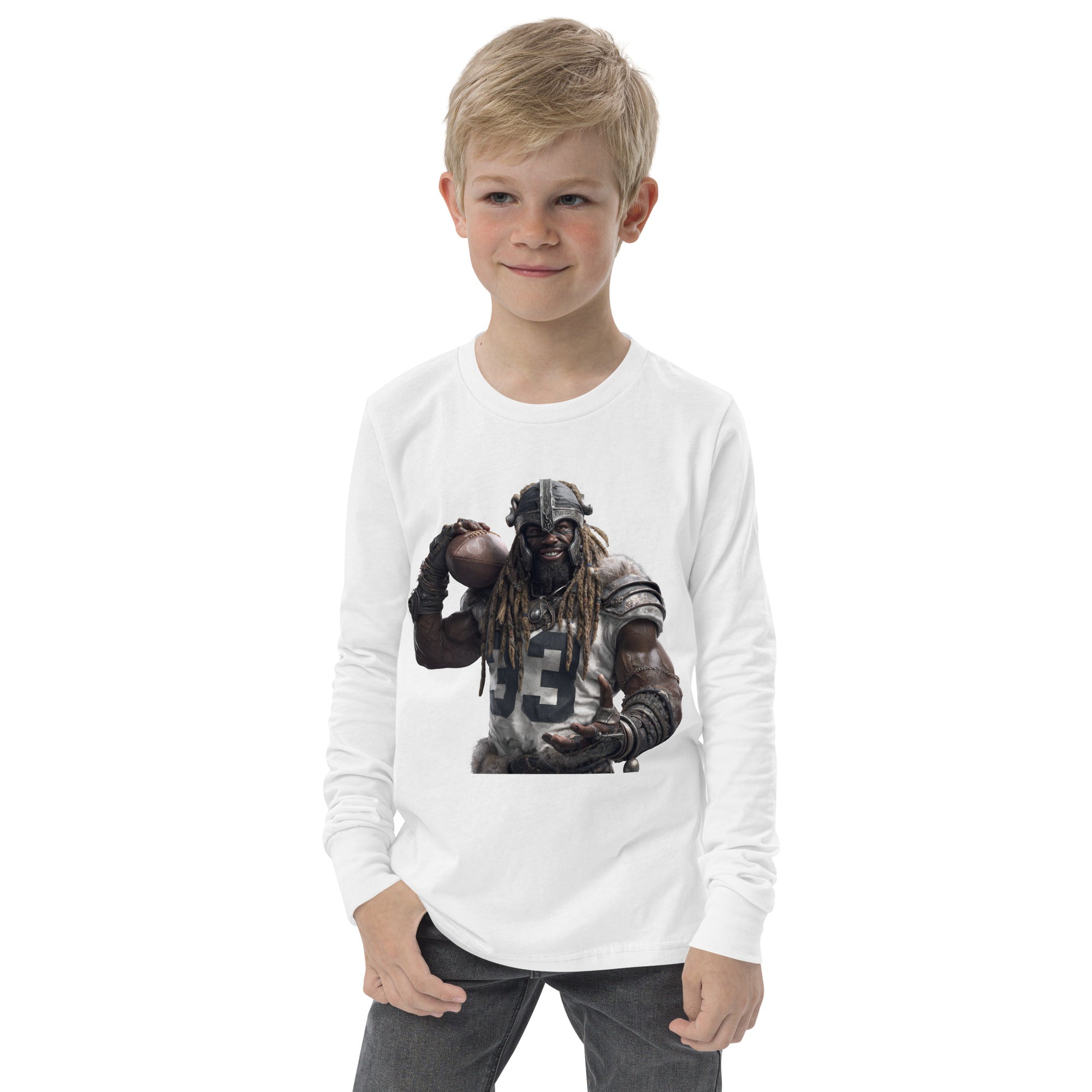 Viking 9 K Youth long sleeve tee White