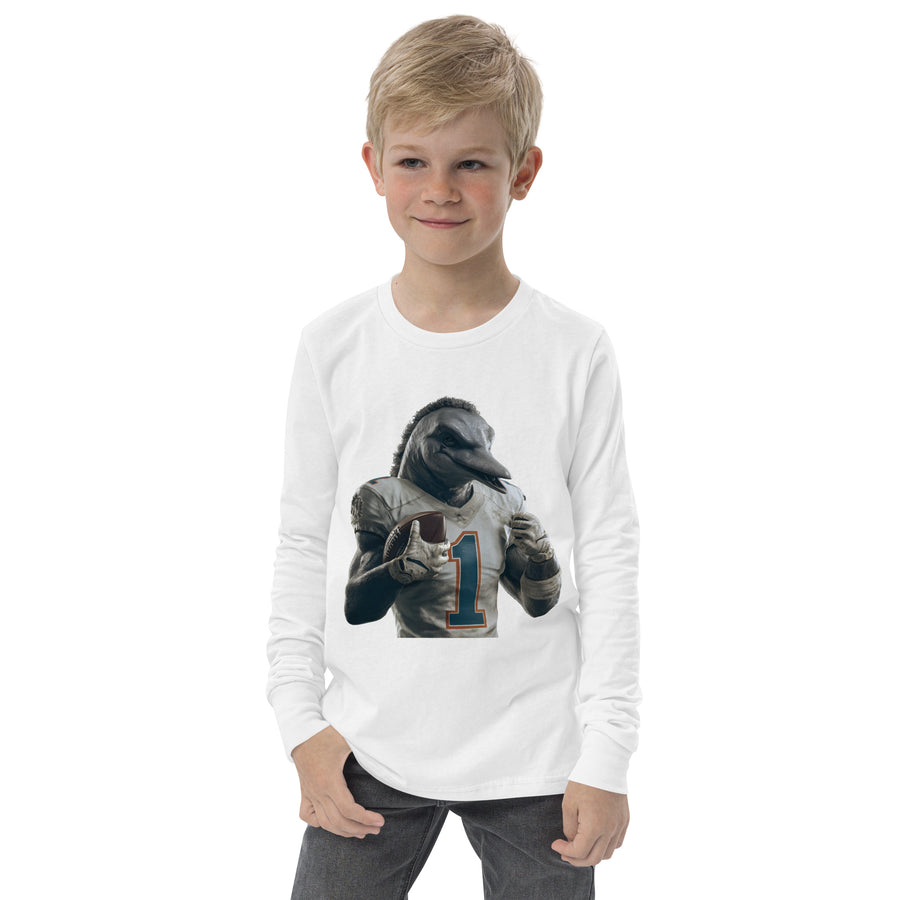 Dolphin 8 K Youth long sleeve tee