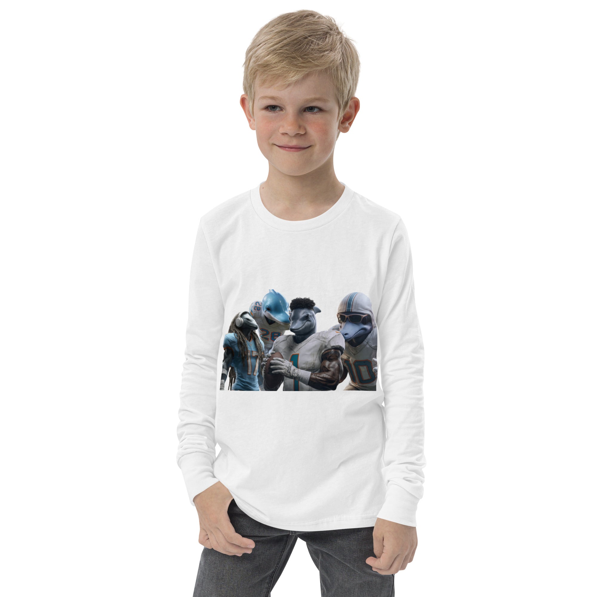 Dolphin 12 K Youth long sleeve tee