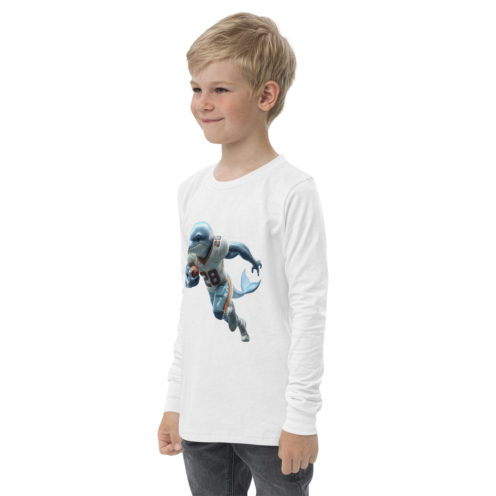 Dolphin 2 K Youth long sleeve tee