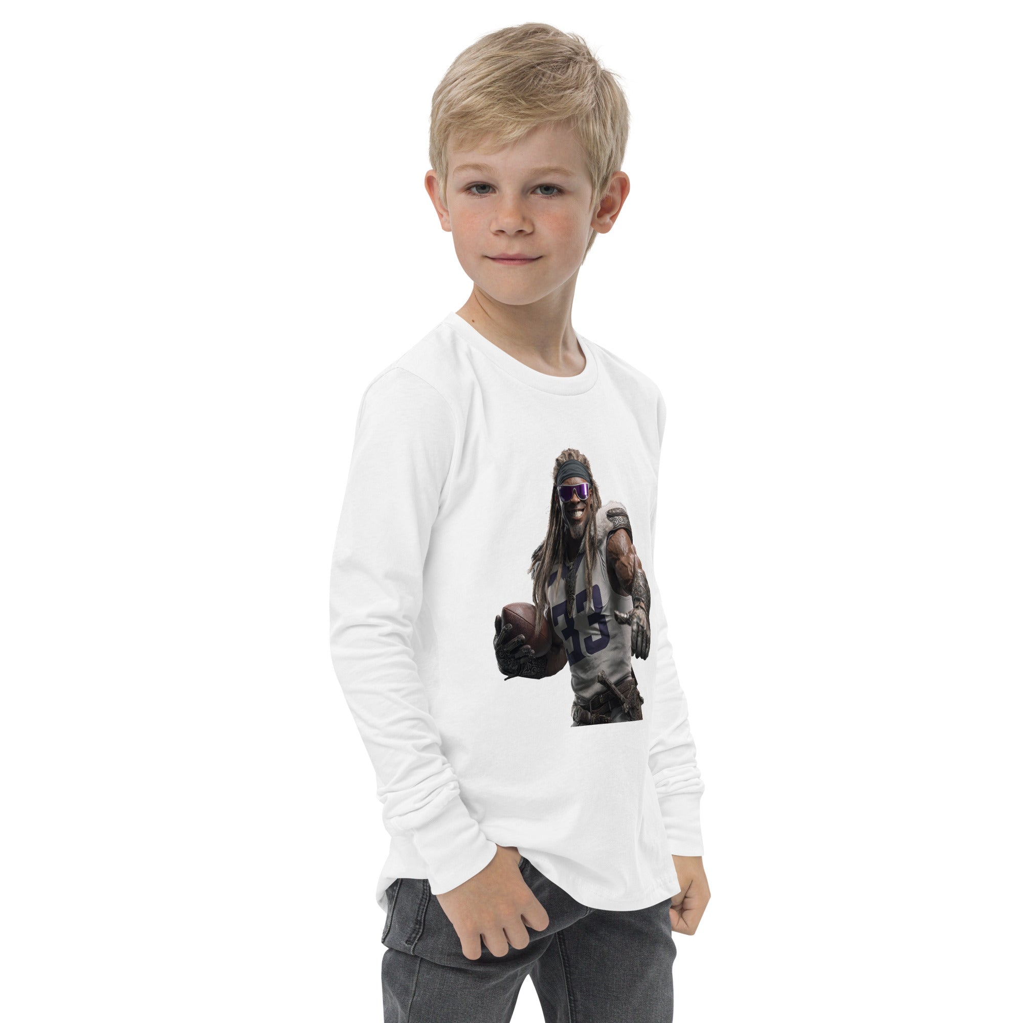 Viking 8 K Youth long sleeve tee White