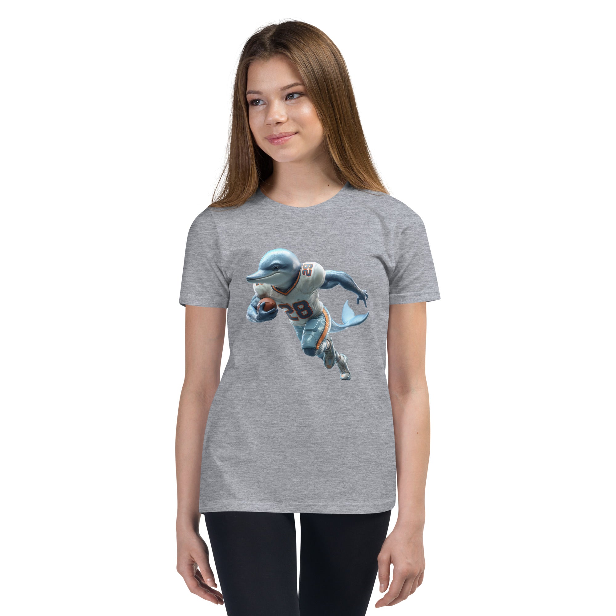 Dolphin 2 K Youth Short Sleeve T-Shirt Athletic Heather