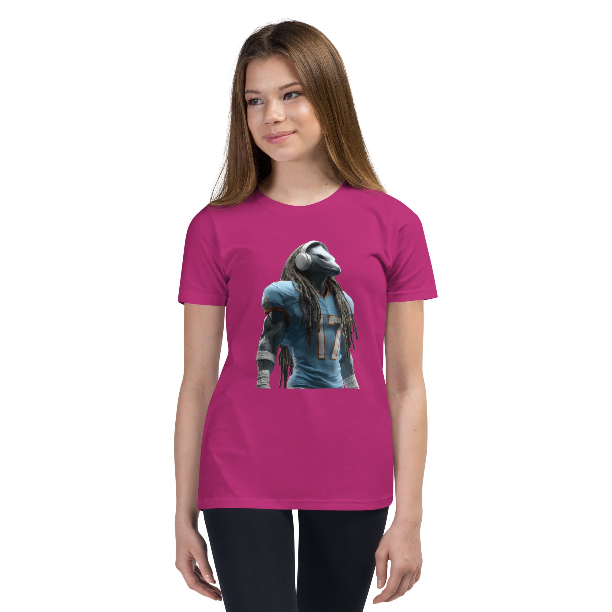 Dolphin 6 K Youth Short Sleeve T-Shirt Berry