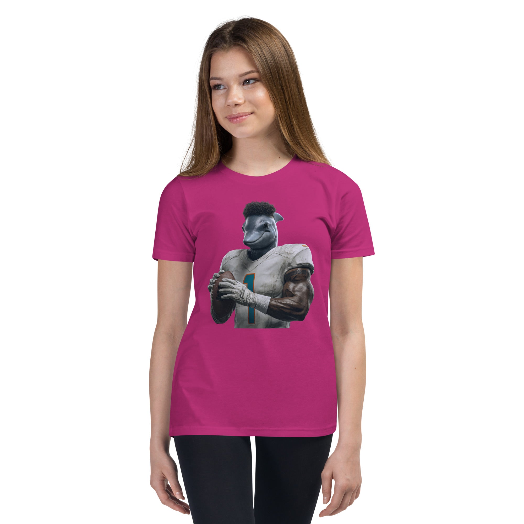 Dolphin 7 K Youth Short Sleeve T-Shirt Berry