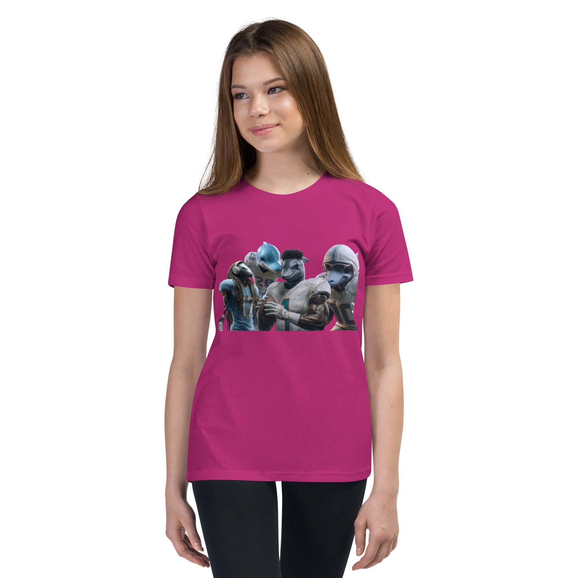 Dolphin 12 K Youth Short Sleeve T-Shirt Berry